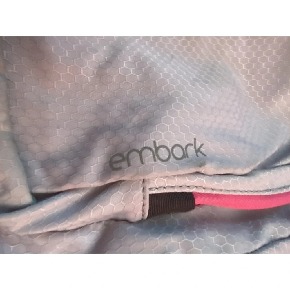 Embark Jartop Elite Backpack Gray Pink Laptop School